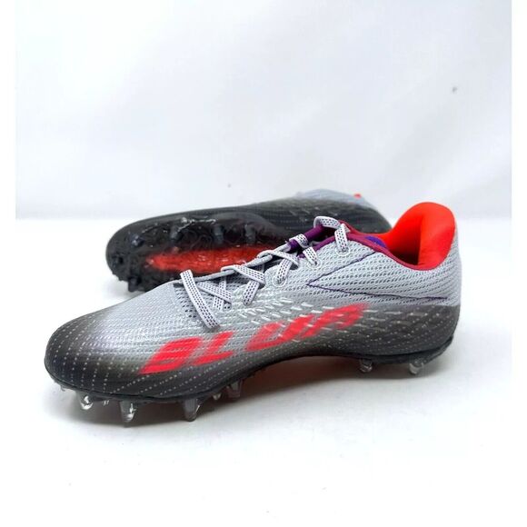 Under Armour Women’s 7.5 Blur Smoke MC Halo Grey Metallic soccer Cleats NEW - Picture 6 of 8